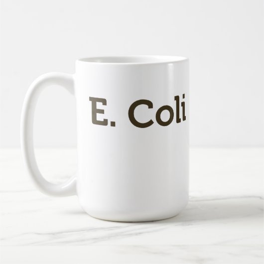 Escherichia Coli geschieht Kaffeetasse (Links)