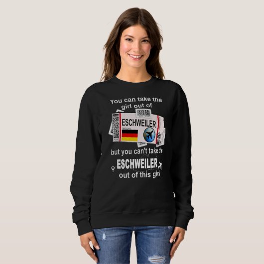 Eschweiler Boarding Pass Eschweiler Girl Eschweile Sweatshirt (Vorne ganz)