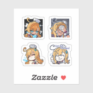 Escoffier Genshin Impact 4er Stickerbogen Extr Aufkleber