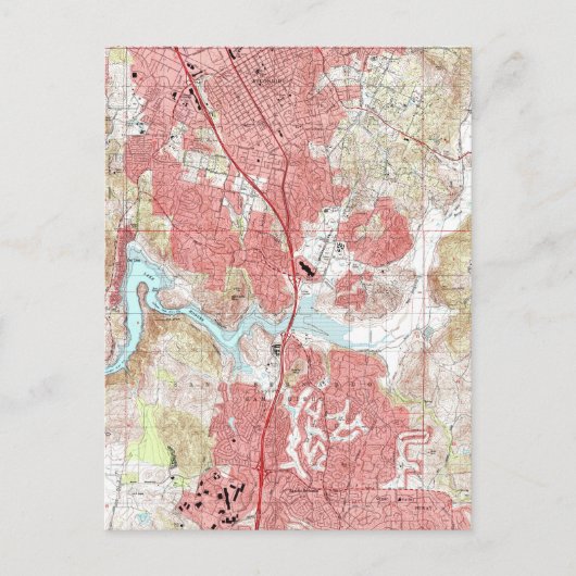 Escondido California Karte (1996) (Vorderseite)