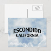 Escondido California Postkarte (Vorne/Hinten)