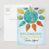 Escondido California Sunshine Travel Postkarte (Vorne/Hinten)