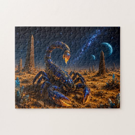 Escorpión Cósmico — Guardián del Planeta Alienígen Puzzle (Horizontal)
