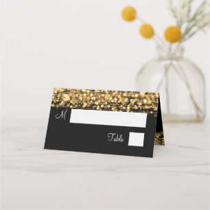 Escort Card Elegantes Hochzeiten Party Glitzern Go Platzkarte