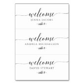 Escort Card Hochzeit - Flachbildschirm - Romantisc Tischnummer (Vorderseite)