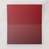 Escort Card Weihnachten Hochzeit Silver Red Platzkarte (Innenseite Aufgefaltet)