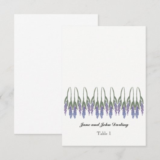 Escort-Karte Einladung (Vorne/Hinten)