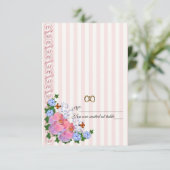 Escort-Karten, rosa Orchideen Einladung (Stehend Vorderseite)