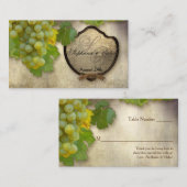 Escort Tischplatzierung Formaler Empfang Weinberg Platzkarte (Vorne/Hinten)