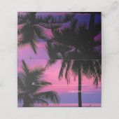 Escortkarte für den Hochzeitsplatz | Exotic Tropic Platzkarte (Außenseite Aufgefaltet)