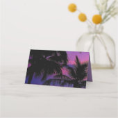 Escortkarte für den Hochzeitsplatz | Exotic Tropic Platzkarte (Rückseite)