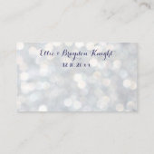 Escortkarte für funkelnd Lichter Platzkarte (Rückseite)