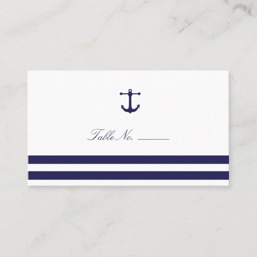 Escortkarten für Seekarten Platzkarte (Vorderseite)