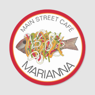 Escovitch Fish Jamaican Caribbean Cuisine Food Namensschild