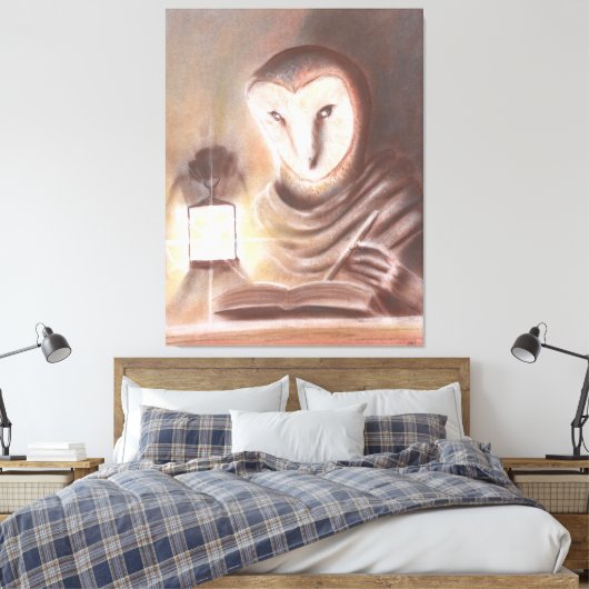 Escriba Stretched Canvas Print Leinwanddruck (Insitu (Schlafzimmer))
