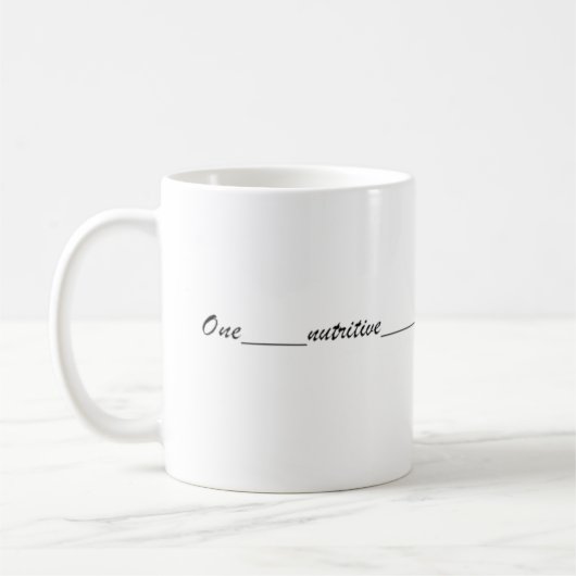 Escribe One nutritive coffee Kaffeetasse (Links)