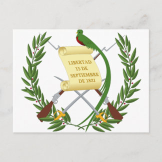 Escudo de armas de Guatemala - Wappen Postkarte