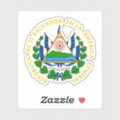 Escudo de El Salvador Aufkleber (Blatt)
