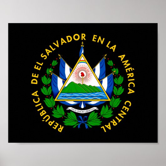 Escudo de El Salvador Poster (Vorne)