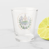 Escudo de El Salvador Schnapsglas (Rückseite)