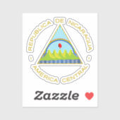 Escudo de Nicaragua Aufkleber (Blatt)