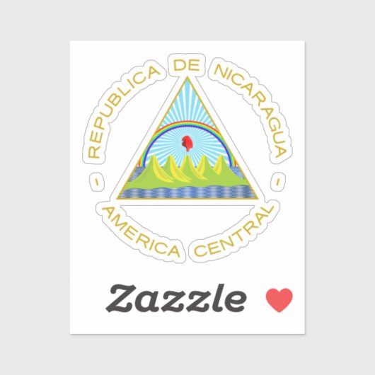 Escudo de Nicaragua Aufkleber (Blatt)