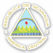 Escudo de Nicaragua Aufkleber (Vorderseite)