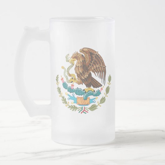 Escudo Nacional de México - Emblema Mexicano Mattglas Bierglas (Links)