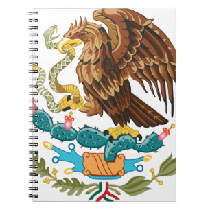 Escudo Nacional de México - Emblema Mexicano Notizblock
