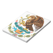 Escudo Nacional de México - Emblema Mexicano Notizblock (Rotiert)