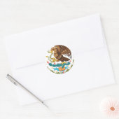 Escudo Nacional de México - Emblema Mexicano Runder Aufkleber (Umschlag)