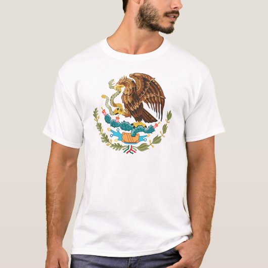 Escudo Nacional de México - Emblema Mexicano T-Shirt (Vorderseite)