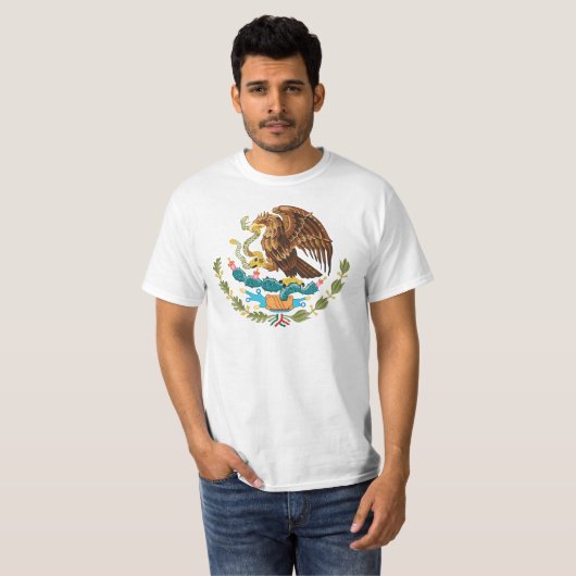 Escudo Nacional de México - Emblema Mexicano T-Shirt (Vorne ganz)