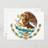 Escudo Nacional de México - mexikanisches Emblem Postkarte (Vorne/Hinten)