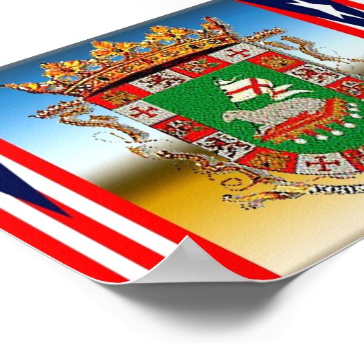 ESCUDO Y BANDERAS POSTER (Ecke)