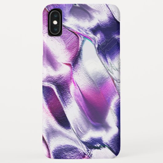 Esculpido de metal fosco, em roxo e lilás Case-Mate iPhone hülle (Rückseite)