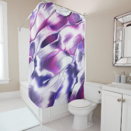 Esculpido de metal fosco, em roxo e lilás duschvorhang