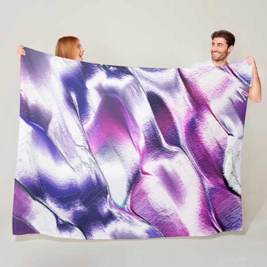 Esculpido de metal fosco, em roxo e lilás fleecedecke (Beispiel)