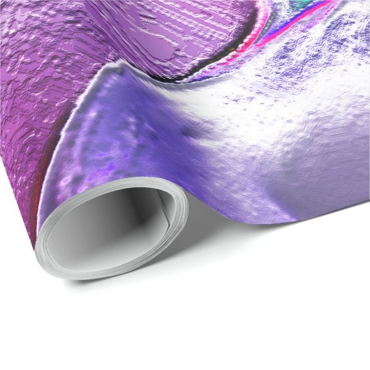 Esculpido de metal fosco, nas cores lilás e roxo geschenkpapier (Rolleneckpunkt)