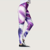 Esculpido de metal fosco, nas cores lilás e roxo leggings (Rechts)