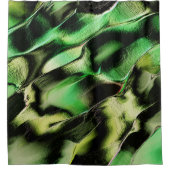 Esculpido de metal opaco, em verde e tom de creme duschvorhang (Vorderseite)