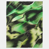 Esculpido de metal opaco, em verde e tom de creme fleecedecke (Vorderseite)