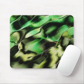 Esculpido de metal opaco, em verde e tom de creme mousepad (Mit Mouse)