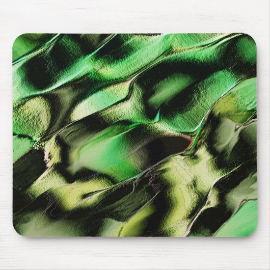 Esculpido de metal opaco, em verde e tom de creme mousepad (Vorne)