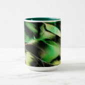 Esculpido de metal opaco, em verde e tom de creme tasse (Zentrum)
