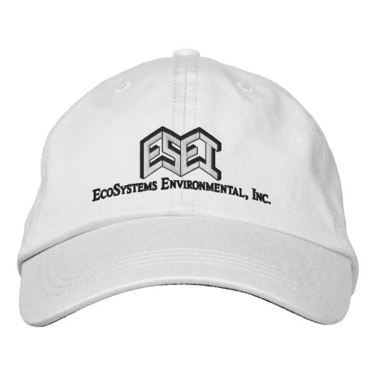 ESEI Black Letters Bestickte Baseballkappe (Vorderseite)