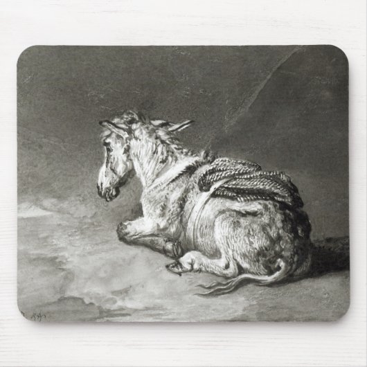 Esel an der Erholung Mousepad (Vorne)
