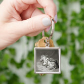 Esel an der Erholung Schlüsselanhänger (Hand)