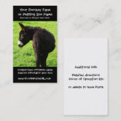 Esel-Bauer oder Ranch Visitenkarte (Vorne/Hinten)