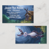 Esel-Briefpapier Visitenkarte (Vorne/Hinten)